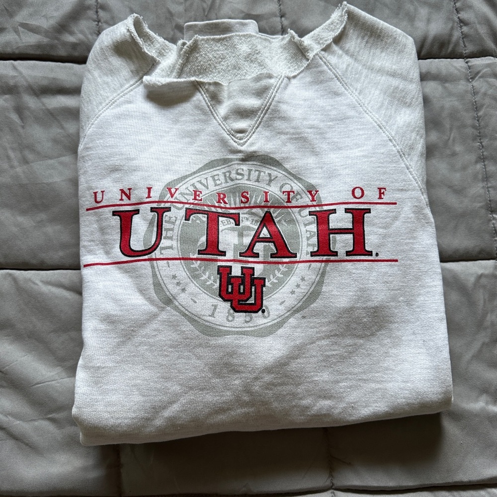 University of Utah White Sweater